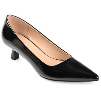 Journee Collection Women & apos;s Celica Medium and Wide Width Kitten Heel Pumps