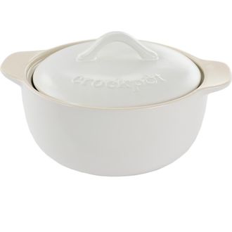 Crock-pot 2.3 Quart Round Stoneware Casserole with Lid in White at Nordstrom