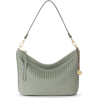 The Sak Juniper Small Hobo Leather Bag in Meadow Woven at Nordstrom