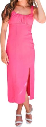 Sadie & Sage Cut Out Maxi Dress In Pink