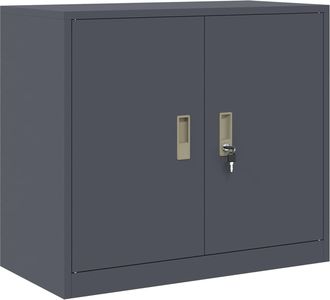 vidaXL Armario De Almacenamiento Antracita 80 X 40 X 70 Cm Acero Vidaxl