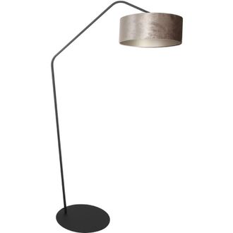 Anne Lighting L&aacute;mpara De Pie - Zigzag - Plateado Negro - Metal - Anne Lighting