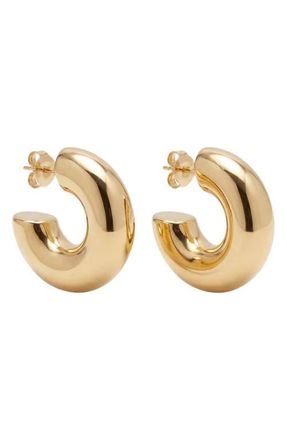 The M Jewelers NY The Medium Hailey Hoop Earrings in Gold at Nordstrom