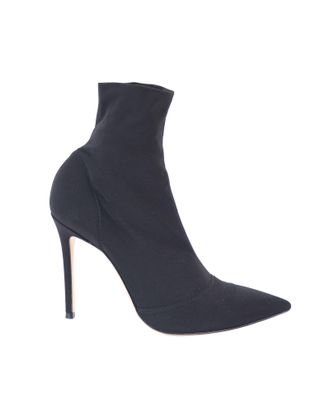 Gianvito Rossi Pre-owned Womens Elite Stretch-Knit Sock Boots in Black Viscose - Size EU 38