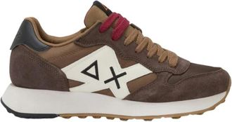 Sun 68 Sneakers van nylon en su&egrave;de met leren details - Heren - Sneakers - Veelkleurig - 44 EU - Nylon - Schoenen