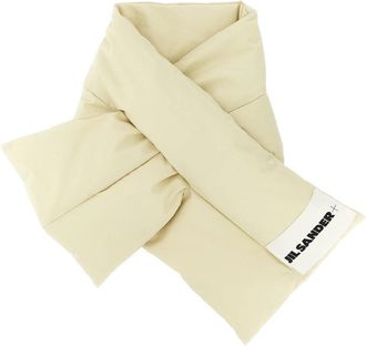 Jil Sander Down Scarf 01 - unisex - Wintersjaals - Beige - ONE Size - Katoen - Accessoires