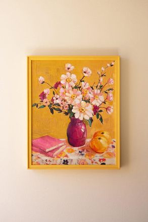 Kalalou Yellow Framed Still Life Painting