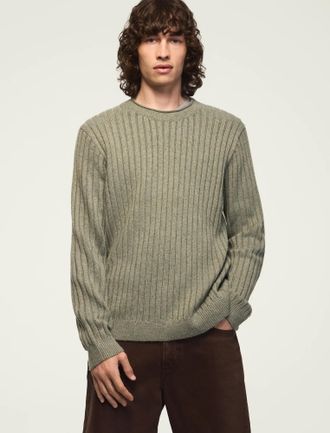 Lucky Brand Mens Donegal Crew Neck Sweater