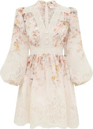 Zimmermann Vestido Luna Encaje Farol - Dresses - Mujer - Beige - M