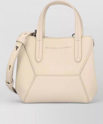 Brunello Cucinelli duo mini bag jewel detail handles
