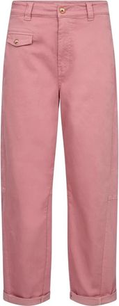 Mos Mosh Cropped Broeken - Dames - Vrijetijds broeken - Roze - W29 - Broeken