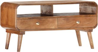 vidaXL Mueble Para Tv De Madera Maciza De Mango 90x35x47 Cm Vidaxl