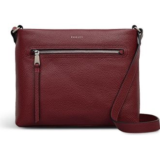 Radley London Pickwick Small Ziptop Crossbody Bag in Merlot at Nordstrom