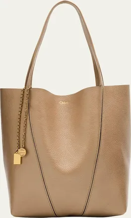 Chloé Spin Medium Tote Bag in Leather