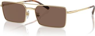 Vogue Eyewear Stijlvolle zonnebril voor mannen - Heren - Zonnebrillen - Geel - 56 MM - Accessoires