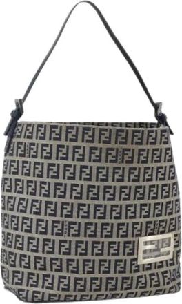 Fendi Pre-owned Shoulder Bags, female, Multicolor, Size: ONE SIZE Pre-owned Canvas Shoulder Bag