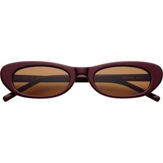 Freyrs Eyewear Sophie Cat Eye Sunglasses in Burgundy at Nordstrom
