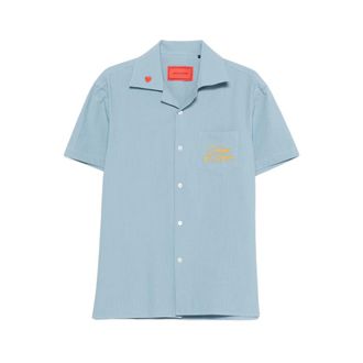 Vision Of Super Short Sleeve Shirts, male, Blue, Size: XS Vs089Cm Short Sleeve Shirt
