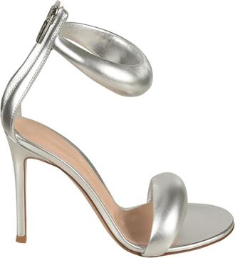 Gianvito Rossi Bijoux Sandalen - Dames - Sandalen met hakken - Grijs - 36 1/2 EU - Leer - Schoenen