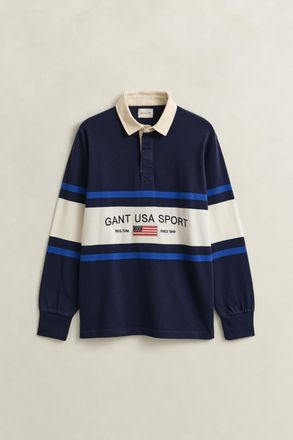 GANT Men Striped Rugger (4XL) EVENING BLUE