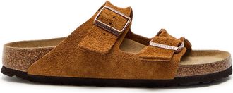 Birkenstock Arizona Brushed Suede Sliders - Tan - 36 (IT36/ UK3)