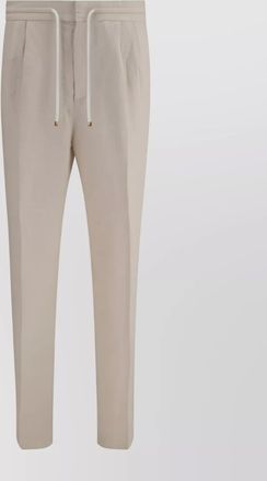 Brunello Cucinelli drawstring linen pants