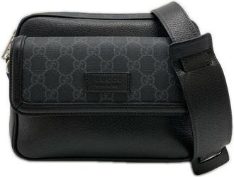 Gucci Black Leather Shoulder Bag (Pre-Owned)