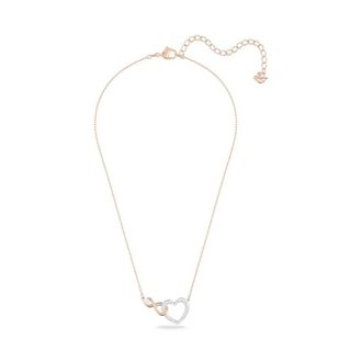 Swarovski Infinity Hart Ketting - Dames - Kettingen - Roze - ONE Size - Accessoires