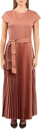 Max Mara Kleedjes, Dames, Bruin, M, Polyester, Gela Jersey A-Line Jurk