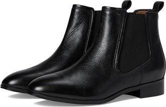 Johnston & Murphy Tinsley Chelsea Bootie Womens Boots Black : 8.5 M, Leather/Suede