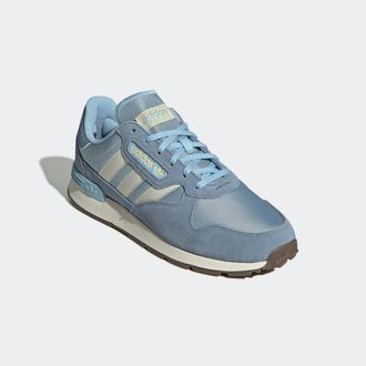 adidas Sneaker ADIDAS ORIGINALS TREZIOD 2.0, Herren, Gr. 37, gelb (clear sky, almost gelb, tactile blau), Leder, Textil, Schuhe Sneaker