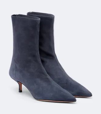 Aquazzura Montmartre suede ankle boots