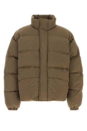 Jil Sander Brown Mock Collar Jacket