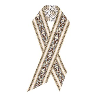 Tory Burch Accessoires, Dames, Veelkleurig, ONE Size, Zijden Sjaal