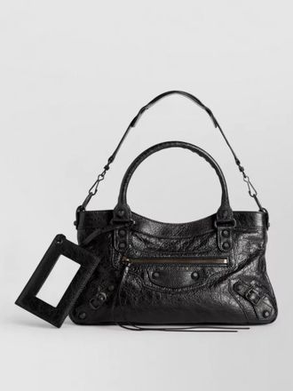 Balenciaga shoulder bag silk nylon top handles strap