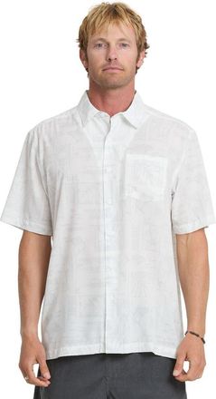 Quiksilver Paradise Bay Short Sleeve Shirt in White at Nordstrom, Size Xx-Large