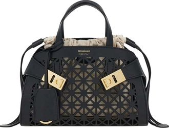 Ferragamo Black Hug XS Satchel