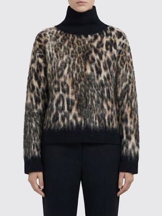 Ganni Maglia di lana animalier Ganni