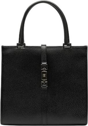 Gucci Pre-owned Handbags, female, Black, Size: ONE SIZE Pre-owned Vintage Leather Handbag