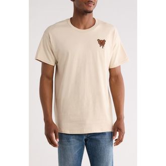Riot Society Melting Teddy Cotton Graphic T-Shirt in Cream at Nordstrom Rack, Size Xx-Large