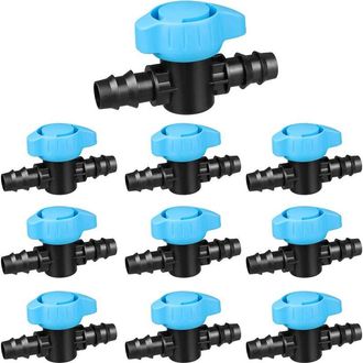 OEM Paquete De 50 V&aacute;lvulas De Cierre Para Riego Por Goteo, Rectas, De 16 Mm, Para La Conexi&oacute;n De Mangueras De Riego Por Goteo Y Plantaci&oacute;n En Jardines