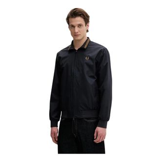 Fred Perry Jassen, Heren, Blauw, L, Light Jassen