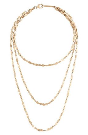 Lana Jewelry 14K Gold Mega Blake Stiletto Anklet in Yellow Gold at Nordstrom, Size 10