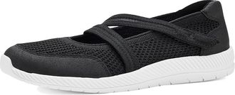 Easy Spirit Gwynn Womens Dress Flat Shoes Black : 9.5 WW (EE), Synthetic
