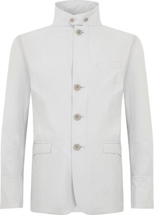 Herno Jas met hoge kraag - Heren - Zomerjassen - Grijs - M - Polyester - Jassen