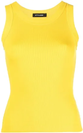 Styland organic-cotton vest-top - women - Organic Cotton - M - Yellow