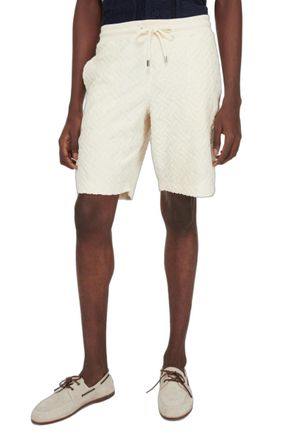 Orlebar Brown Quilted Jacquard Shorts - Beige
