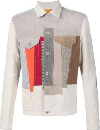 Junya Watanabe Printed Jacket - Heren - Spijkerjassen - Veelkleurig - M - Denim - Jassen