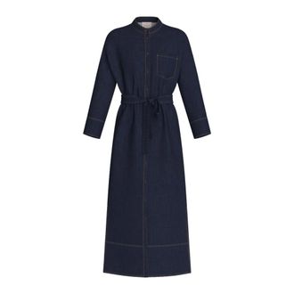 Emme Di Marella Shirt Dresses, female, Blue, Size: XL Emmsarta Denim Shirt Dress