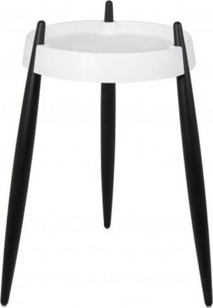 Zafferano Zafferano - Tavolino liol&agrave; h67cm Bianco - Frassino nero